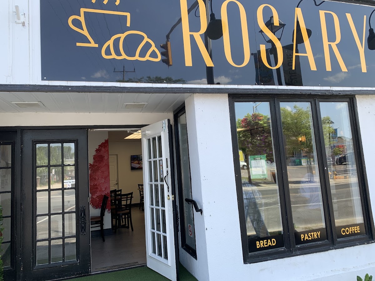 Rosarya Bakery Cafe storefront on King Street West, Cobourg